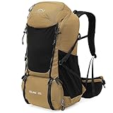 INOXTO 40L Wanderrucksack, Camping-Rucksack mit wasserdichtem Regenschutz für Herren,...