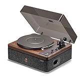 STACK STONE x Jamo Vinyl Plattenspieler Bluetooth, Schallplattenspieler mit Lautsprechern,...
