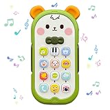 Funsland Baby Handy Musikspielzeug ab 1 Jahr, Kindertelefon mit Musiklichten, Englisch Sound und...