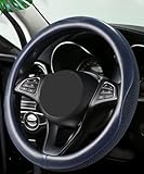 QIOZO Lenkradbezug passend für BMW 123d E81 2007 2008 2009 2010 2011 2012 Autozubehör: Dunkelblau