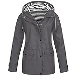 Damen-Outdoor-Jacke, warmer Winter-Schneemantel, mit Kapuze, Regenmantel, Skijacken, einfarbig,...