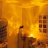 ZQX Sternenhimmel Projektor, 16 Farben Projektor Licht, LED Nachttischlampe mit USB, Dimmbares...