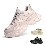 Gugifcto Arbeitsschuhe Damen Sicherheitsschuhe Leicht Stahlkappenschuhe rutschfest Atmungsaktiv...