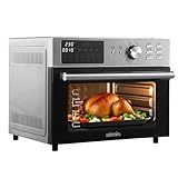 OIMIS Heißluftfritteuse xxl 30L 1800W, mini backofen mit umluft, 21 in 1 pizzaofen elektrisch mit...