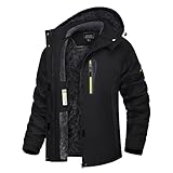 TACVASEN Damen Winter Wanderjacke Outdoorjacke Winddicht Skijacke Fleece Jacket Wandern mit...