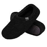Hausschuhe Damen Hinten Geschlossen Hausschuhes Damen Plüsch Winter Filz Wollkies Winterschuhe Slip...