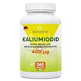 Bandini® Jod | Kaliumiodid Tabletten | Jod trägt zur normalen Schilddrüse, Haut und...