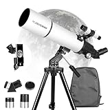 Teleskop mit 80 mm Öffnung und 600 mm Öffnung für Erwachsene, Astronomie Anfänger astronomisches...