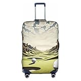 Fdfekgvplp Kofferhülle für Gepäck, Golf, bedruckt, elastisch, Reisegepäckabdeckung, Schutz,...