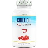 Krill Öl - 120 Kapseln - Markenrohstoff: Superba Antarktis Krillöl - Reich an EPA + DHA +...