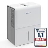 Newentor Luftentfeuchter 25L/24h, Für 215m³/80m² Räume - 3 fache Geräuschreduktion -...
