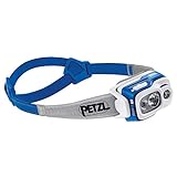 Petzl Unisex – Erwachsene Swift RL Stirnlampe, Blau, 8 x 8