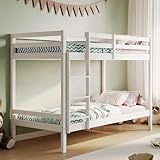 Hochbett, Etagenbett, Hochbett 90x200 | Kinderbett aus Holz, EN 747-zertifiziert, platzsparendes &...