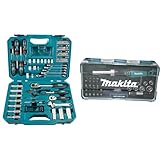 Makita E-08458 Werkzeugset 87tlg & Ratschen und Bit-Set 47-teilig, B-36170, Mehrfarbig