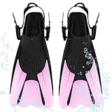 YANGUN Schnorchelflossen, Verstellbare Schwimmflossen Gr.34-38, Unisex Taucherflossen für Kinder &...