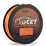 Fox Exocet Fluoro Orange Mono - 1000m monofile Karpfenschnur, Durchmesser/Tragkraft:0.35mm / 18lb /...