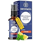 serotalin® MELATONIN SPRAY liposomal - Einschlafspray + Baldrian | NUR 1 Sprühstoß zum...