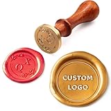 Siegelstempel Personalisiert, Wachs-Siegel-Stempel mit Namen, Buchstaben, logo, Wachssiegel Stempel...