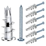 APXEL 110 Stück Rigipsdübel, Selbstbohrender GipskartondüBel mit 55 Schrauben, Hohlraumdübel...