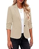 Roskiky Blazer Damen Elegant Blazer Für Damen Blazer Beige Kostüme & Blazer Für Damen Sommer...