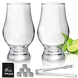 INFTYLE Kristall Whiskey Glas 2-Pack Whiskey Gläser 200ml/6.7oz Vintage Short Stem Snifter Tasting...