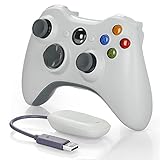 YTEAM Wireless Controller für Xbox 360, 2.4GHZ Dual Vibration Remote Gamepad Joystick für Xbox 360...