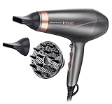 Remington Haartrockner Profi Ionen Keratin Protect (2200W, 150km/h, 3 Stylingaufsätze, angereichert...