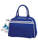 BagBase Bowlingtasche im Retro-Stil Gr. Small, Bright Royal/White