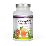 Vita2You Grapefruitkernextrakt 500mg - 120 Kapseln - 45% Bio-Flavonoide - entspricht 225mg pro...