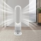 ARBGO Moderner Ventilator ohne Flügel, Rotorloser Ventilator mit Kalt- und Warmfunktion, 8...