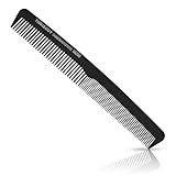 Kamm Männer Schwarz Haarschneidekamm mit zwei Zahnweiten Styling Kamm Männer für Haare &...
