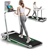 FOUSAE Laufband für Zuhause, 5 in 1 Walking Pad, 12km/h Klappbar Laufband mit 9% Steigung, 2.75HP...