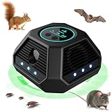 Innen- Ultraschall Maus und Ratten 360°,Gerät Ultraschall Maus Mit Stroboskoplichtern und PIR,für...