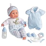 JC Toys 38 cm große realistische Babystoffpuppe mit offenen/geschlossenen Augen Berenguer Boutique...