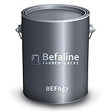 Befaline © BEFA-57 Premium Metallschutzlack 3 in 1 I 1L Anthrazitgrau I ideale Metallschutzfarbe...