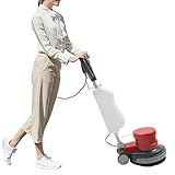 Boden Reinigungs- und Poliermaschine Bohnermaschine Einscheibenmaschine mit Frischwassertank 1100W...