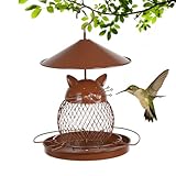Eichhörnchensichere Vogelhäuschen Für Draußen,Metallgitter Futterhaus Mit Käfig Für Kolibris...