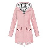 callmo Regenjacke Damen Wasserdicht Regenmantel mit Kapuze Atmungsaktiv Outdoorjacke Windbreaker...