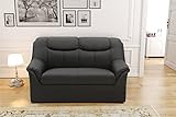 DOMO. collection Sofa Berlin, Leder, klassisches 2er Sofa, Polstergarnitur mit weichem Kunstleder...