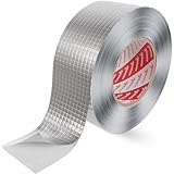 POPPSTAR Aluminium-Klebeband netzverstärkt für Rohrisolierung & Dämmung (50m x 48 mm) Hitzeschutz...