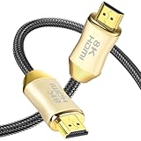 By Qubix - 8K HDMI Kabel 2.1 – 5 Meter - 48Gbps (60hz) - 7680x4320 Auflösung - Gold - Gold Series...