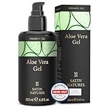 Satin Naturel Aloe Vera Gel 100% Vegan - Das Beste der Aloe Vera Pflanze - Natürliche After Sun...