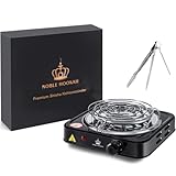 NOBLE HOOKAH Shisha Kohleanzünder für Shisha Kohle Elektrisch Kohlegrill 1000W Shisha Zubehör mit...