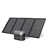 Ecoflow DELTA Max (2000) Solargenerator 2016 Wh mit 220 W Solarmodul, 4 x 2400 W AC-Ausgänge (4600...