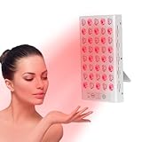 Rotlichtlampe Gesicht,660nm & 850nm Red Light Therapy Panel,40LEDs Infrarotlampe mit Timer,Rotlicht...