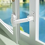 SAFELON 2 Stück Verbessertes Verstellbares Fensterschloss, Kindersicherungsfenster,...