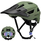 Favoto Mountainbike Fahrradhelm mit Schirm Leicht - Doppelte Inmould Technologie MTB Helm für Damen...