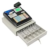 BAOCHADA 48 Tasten Elektronische Kassenlade,Elektronisches Kassensystem mit LED Display Bondrucker &...