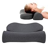 Kustimantu Nackenkissen mit Unterstützung, viskoelastisches Schaumstoffkissen für Schläfer,...