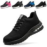 Baofular Arbeitsschuhe Herren Sicherheitsschuhe Damen Leicht Sportlich Stahlkappenschuhe rutschfest...